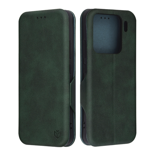  Techsuit - Biztonságos Tárca Plusz - Xiaomi 15 - Zöld tok
