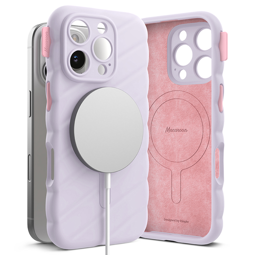 Ringke - Macaron Szilikon MagSafe - iPhone 16 Pro - Világos Lila tok Ringke - Macaron Szilikon MagSafe - iPhone 16 Pro - Világos Lila tok