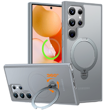  Torras - Ostand Spin sorozat - Samsung Galaxy S24 Ultra - Sötétszürke tok
