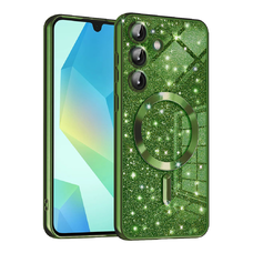  Techsuit - Luxus Csillogó MagSafe - Samsung Galaxy A16 4G / A16 5G - Sötét Zöld tok