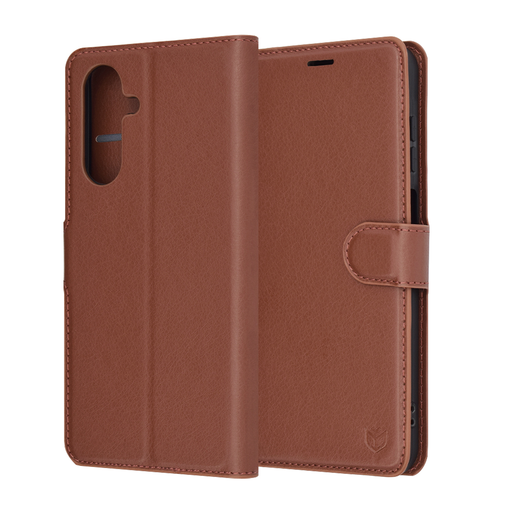 Techsuit - Bőr Tok - Samsung Galaxy A26 5G - Barna tok Techsuit - Bőr Tok - Samsung Galaxy A26 5G - Barna tok