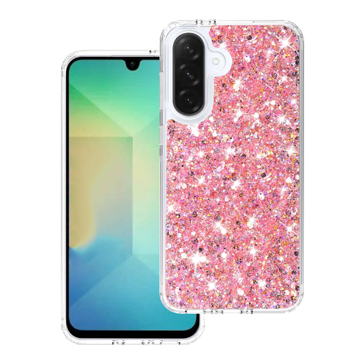 Techsuit - Csillogó Glitter - Samsung Galaxy A26 5G - Rózsaszín tok Techsuit - Csillogó Glitter - Samsung Galaxy A26 5G - Rózsaszín tok