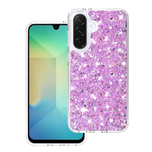 Techsuit - Csillogó Csillám - Samsung Galaxy A26 5G - Magenta tok Techsuit - Csillogó Csillám - Samsung Galaxy A26 5G - Magenta tok