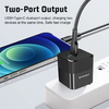  Techsuit - Prémium fali töltő Mini sorozat (CHPD216) - GaN, USB QC3.0, Type-C PD25W - Fehér - 1. kép
