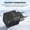  Techsuit - Prémium fali töltő Mini sorozat (CHPD216) - GaN, USB QC3.0, Type-C PD25W - Fehér - 2. kép