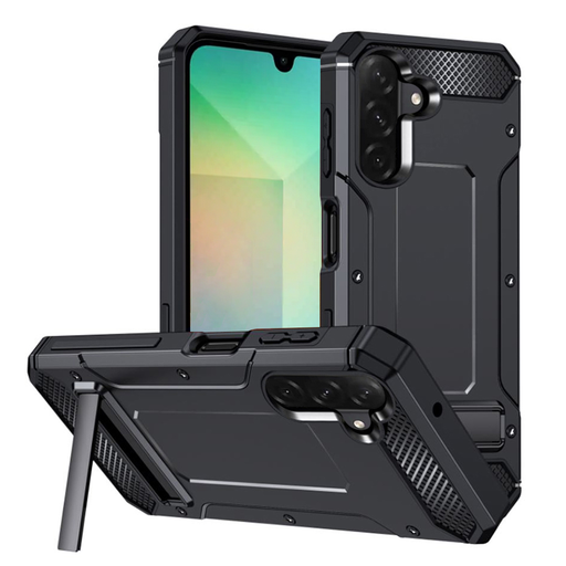 Techsuit - Hibrid Páncél - Samsung Galaxy A26 5G - Fekete tok Techsuit - Hibrid Páncél - Samsung Galaxy A26 5G - Fekete tok