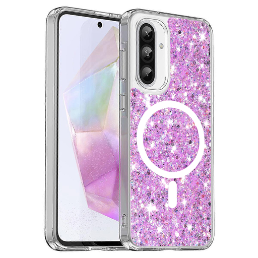 Techsuit - Csillogó Glitter MagSafe - Samsung Galaxy A36 5G / A56 5G - Magenta tok Techsuit - Csillogó Glitter MagSafe - Samsung Galaxy A36 5G / A56 5G - Magenta tok