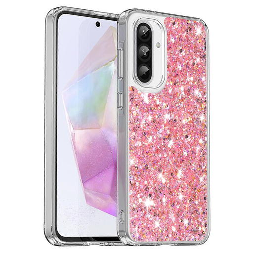  Techsuit - Csillogó Glitter - Samsung Galaxy A36 5G / A56 5G - Rózsaszín tok