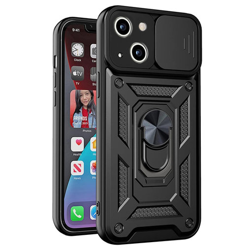 Techsuit - CamShield sorozat - iPhone 13 mini - Fekete tok Techsuit - CamShield sorozat - iPhone 13 mini - Fekete tok