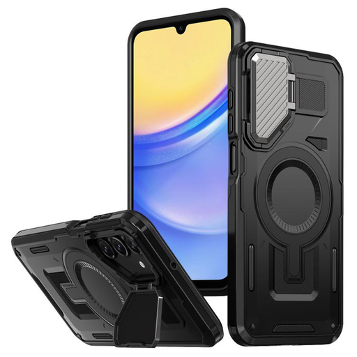Techsuit - CamVault MagSafe - Samsung Galaxy A15 4G / A15 5G - Fekete tok Techsuit - CamVault MagSafe - Samsung Galaxy A15 4G / A15 5G - Fekete tok