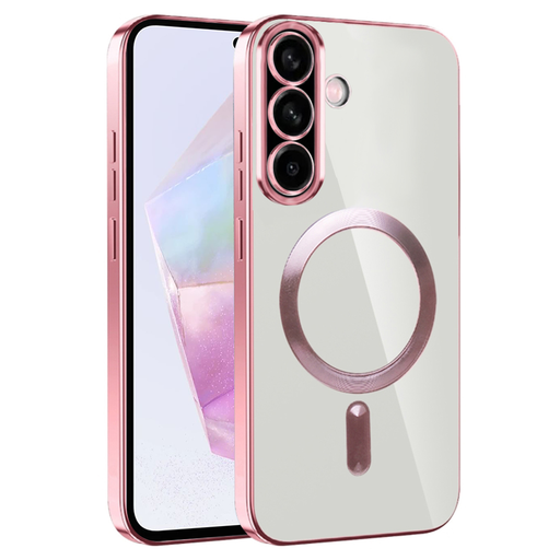 Techsuit - Luxus Kristály MagSafe - Samsung Galaxy A36 5G / A56 5G - Rózsaszín tok Techsuit - Luxus Kristály MagSafe - Samsung Galaxy A36 5G / A56 5G - Rózsaszín tok