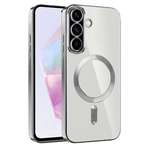Techsuit - Luxus Kristály MagSafe - Samsung Galaxy A36 5G / A56 5G - Ezüst tok Techsuit - Luxus Kristály MagSafe - Samsung Galaxy A36 5G / A56 5G - Ezüst tok