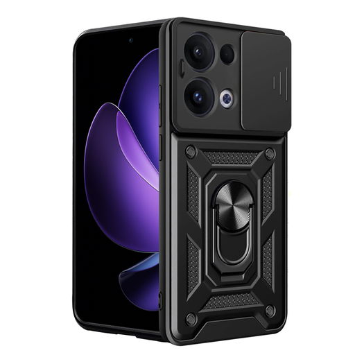 Techsuit - CamShield sorozat - Oppo Reno13 - Fekete tok Techsuit - CamShield sorozat - Oppo Reno13 - Fekete tok