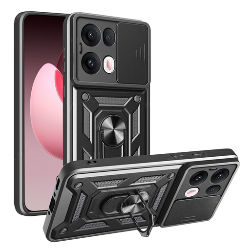 Techsuit - CamShield sorozat - Oppo Reno13 Pro - Fekete tok Techsuit - CamShield sorozat - Oppo Reno13 Pro - Fekete tok