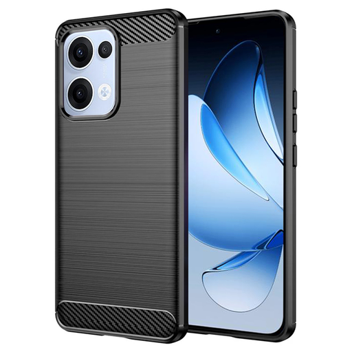 Techsuit - Karbon Szilikon - Oppo Reno13 - Fekete tok Techsuit - Karbon Szilikon - Oppo Reno13 - Fekete tok