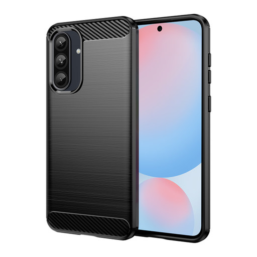 Techsuit - Karbónsilikón - Samsung Galaxy A56 5G - Čierne puzdro