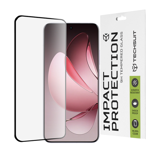 Techsuit - 111D Teljes Fedés / Teljes Ragasztás Üveg / 3D Ívelt Kijelző - Oppo Reno13 Pro - Fekete üvegfólia Techsuit - 111D Teljes Fedés / Teljes Ragasztás Üveg / 3D Ívelt Kijelző - Oppo Reno13 Pro - Fekete üvegfólia