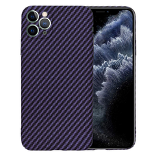  Techsuit - Karbonit Szálas Ház - iPhone 11 Pro Max - Lila tok