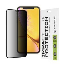  Techsuit - 111D Privacy Teljes Ragasztás - iPhone XR / iPhone 11 - Fekete üvegfólia