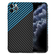  Techsuit - Karbonit Szálhéj - iPhone 11 Pro Max - Kék Impulzus tok