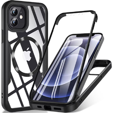  Techsuit - ColorVerse 360 MagSafe sorozat + Kijelzővédő - iPhone 11 - Fekete tok