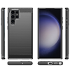  Techsuit - Karbon Szilikon - Samsung Galaxy S23 Ultra - Fekete tok - 0. kép