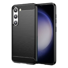  Techsuit - Szénszálas Szilikon - Samsung Galaxy S23 - Fekete tok
