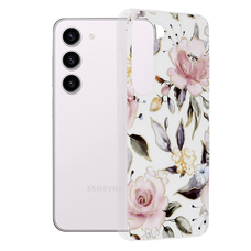  Techsuit - Márvány Sorozat - Samsung Galaxy S23 - Chloé Fehér tok