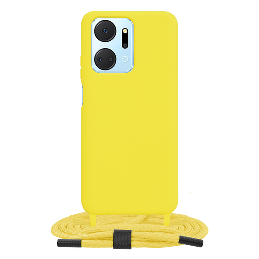 Techsuit - Vállpántos Nyakba Akasztható Tok - Honor X7a - Sárga tok Techsuit - Vállpántos Nyakba Akasztható Tok - Honor X7a - Sárga tok