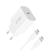 Tech-Protect Nc20w 1-portos hálózati töltő Pd20w + Type-C kábel fehér - 0. kép