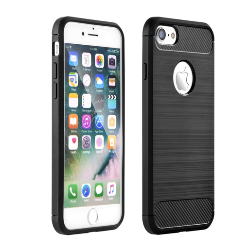 iPhone 12 mini Forcell szénszál mintájú TPU tok fekete iPhone 12 mini Forcell szénszál mintájú TPU tok fekete