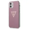 iPhone 12 mini Guess GUHCP12SPCUMPTPI  Metallic Triangle tok pink - 0. kép