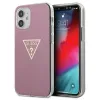 iPhone 12 mini Guess GUHCP12SPCUMPTPI  Metallic Triangle tok pink - 1. kép