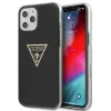 iPhone 12 Pro MAX Guess GUHCP12LPCUMPTBK Metallic Triangle tok fekete - 1. kép