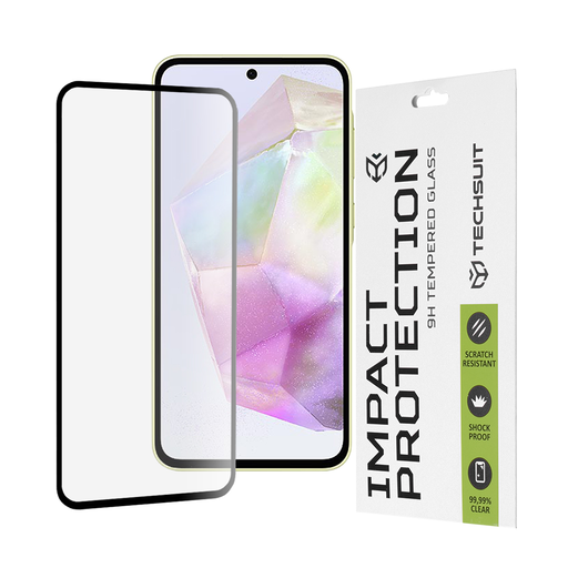 Techsuit - 111D Teljes Fedésű / Teljes Ragasztású Üveg - Samsung Galaxy A35 5G / A55 5G / M35 - Fekete üvegfólia Techsuit - 111D Teljes Fedésű / Teljes Ragasztású Üveg - Samsung Galaxy A35 5G / A55 5G / M35 - Fekete üvegfólia