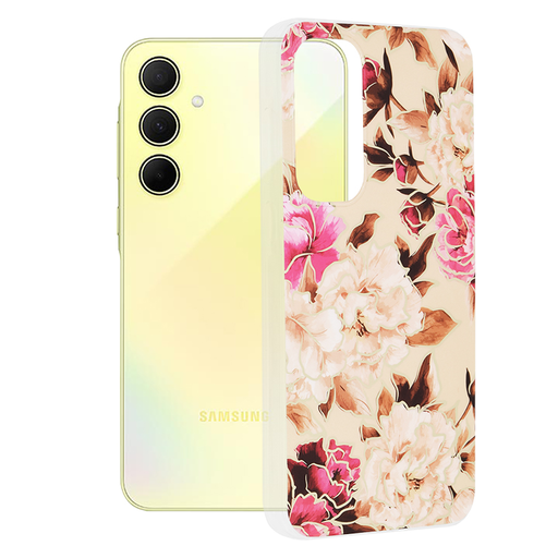 Techsuit - Márvány Sorozat - Samsung Galaxy A35 5G - Mary Berry Nude tok Techsuit - Márvány Sorozat - Samsung Galaxy A35 5G - Mary Berry Nude tok