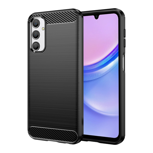 Techsuit - Karbon Szilikon - Samsung Galaxy A15 4G / A15 5G - Fekete tok Techsuit - Karbon Szilikon - Samsung Galaxy A15 4G / A15 5G - Fekete tok
