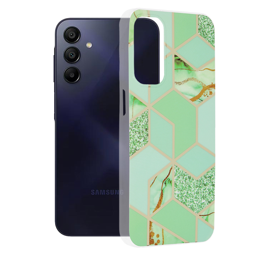 Techsuit - Márvány Sorozat - Samsung Galaxy A15 4G / A15 5G - Zöld Hex tok Techsuit - Márvány Sorozat - Samsung Galaxy A15 4G / A15 5G - Zöld Hex tok