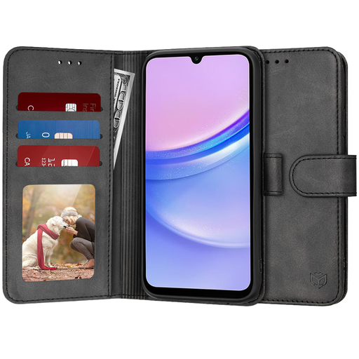 Techsuit - Jegyzetfüzet - Samsung Galaxy A15 4G / A15 5G - Fekete tok Techsuit - Jegyzetfüzet - Samsung Galaxy A15 4G / A15 5G - Fekete tok
