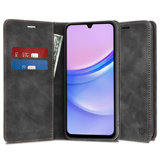  Techsuit - Kényelmes Borítás - Samsung Galaxy A15 4G / A15 5G - Fekete tok