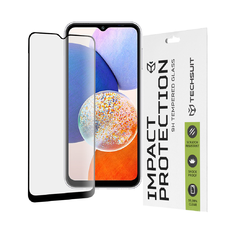  Techsuit - 111D Teljes Borítású / Teljes Ragasztású Üveg - Samsung Galaxy A14 4G / A14 5G - Fekete üvegfólia