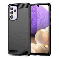  Techsuit - Szénszálas Szilikon - Samsung Galaxy A32 5G - Fekete tok
