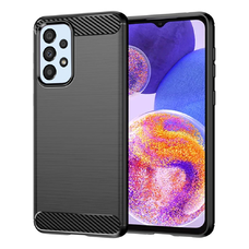  Techsuit - Karbon Szilikon - Samsung Galaxy A23 4G / A23 5G - Fekete tok