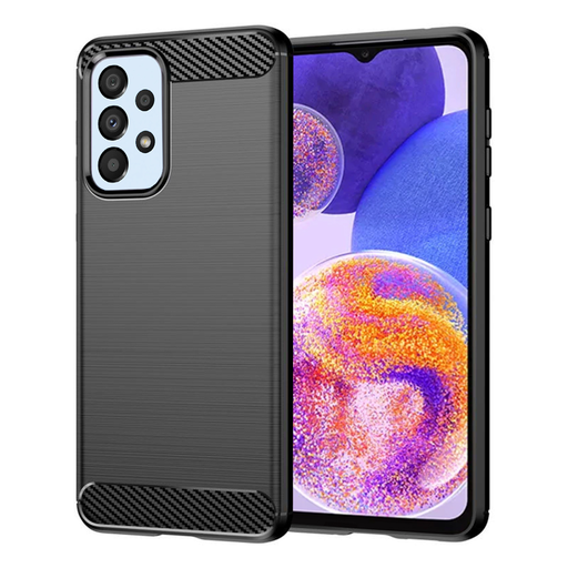 Techsuit - Karbon Szilikon - Samsung Galaxy A23 4G / A23 5G - Fekete tok Techsuit - Karbon Szilikon - Samsung Galaxy A23 4G / A23 5G - Fekete tok