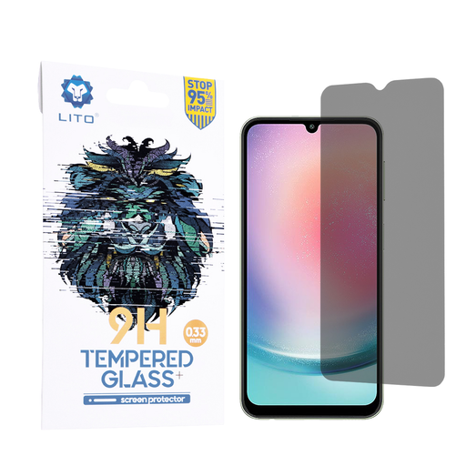 Lito - 2.5D Klasszikus Üveg - Samsung Galaxy A24 - Adatvédelmi üvegfólia Lito - 2.5D Klasszikus Üveg - Samsung Galaxy A24 - Adatvédelmi üvegfólia