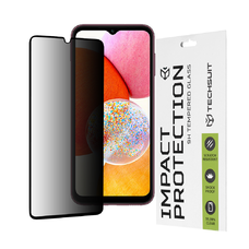  Techsuit - 111D Privacy Teljes Ragasztás - Samsung Galaxy A14 4G / A14 5G - Fekete üvegfólia