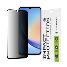  Techsuit - 111D Privacy Teljes Ragasztás - Samsung Galaxy A34 5G - Fekete üvegfólia