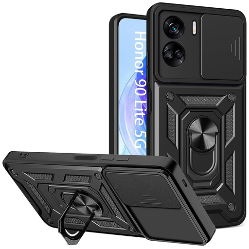 Techsuit - CamShield sorozat - Honor 90 Lite - Fekete tok Techsuit - CamShield sorozat - Honor 90 Lite - Fekete tok