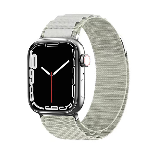  Techsuit - Óraszíj (W037) - Apple Watch 1/2/3/4/5/6/7/8/9/10/SE/SE 2/Ultra/Ultra 2 (42/44/45/46/49mm) - Csillagfehér