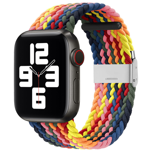  Techsuit - Óraszíj (W032) - Apple Watch 1/2/3/4/5/6/7/8/9/10/SE/SE 2/Ultra/Ultra 2 (42/44/45/46/49mm) - Színes Rózsaszín